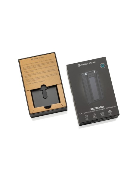 Powerbank magnetica 5in1 Urban Vitamin Redwood 5000mAh 20W
